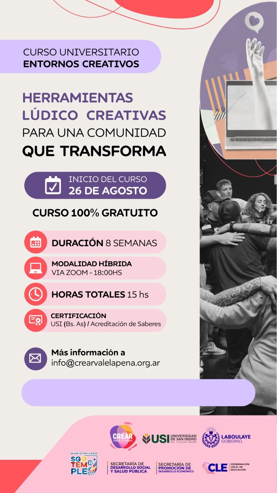 Entornos Creativos: una propuesta de formación universitaria gratuita para fortalecer la práctica educativa