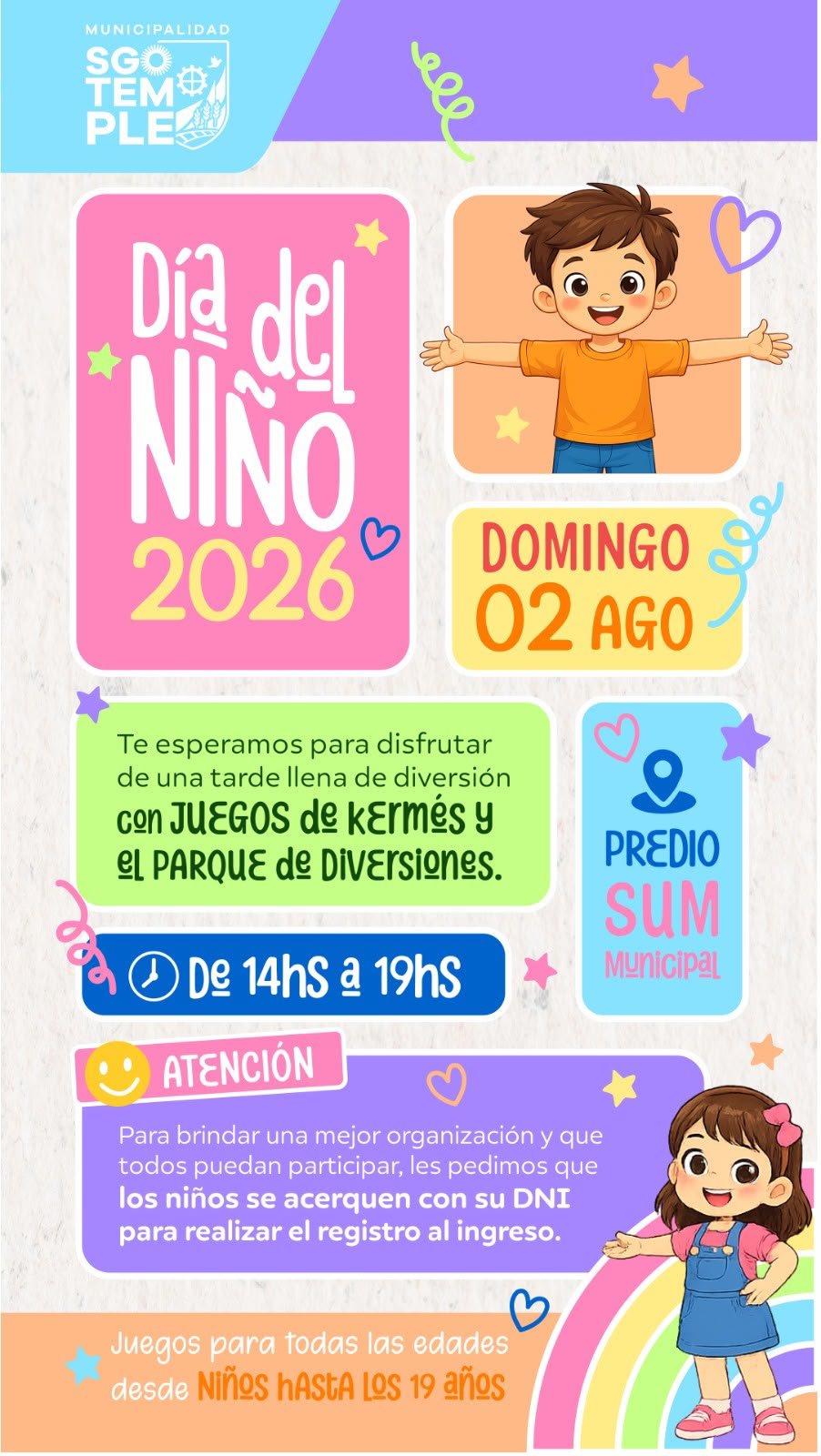 La Municipalidad convoca a emprendedores y artesanos a participar de los festejos por el Día del Niño